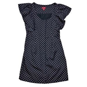 Elle Black Pink Polka Dot Dress Size XS